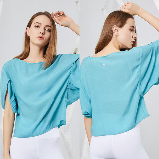 【断码捡漏】卡益短袖罩衫KM03392女士瑜伽服健身服 商品图0