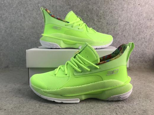 库里7 荧光绿橘色 黑红蓝灰 灰狼 商品图1