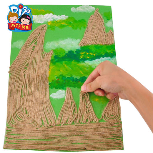 意境山水 幼儿园儿童手工美术创意材料山水画 艺术大师学画画教材 商品图3