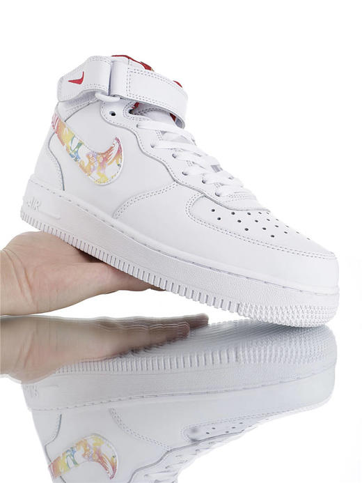 耐克 Nike Air Force 1 '07 Lv8 "Chinese New Year" 中国2020戊子新年限定 内置全掌air sole气垫 空军一号运动板鞋 白红鼠年配色 商品图1
