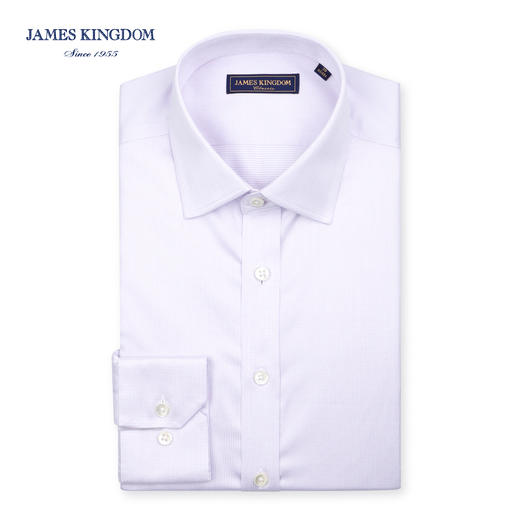 jameskingdom男士商务免烫纯棉衬衫紫色BA1A7R340 商品图0