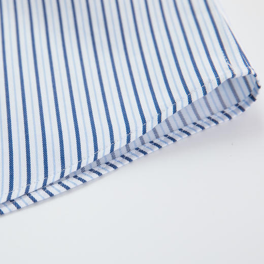 jameskingdom占姆士免烫商务条纹衬衫修身深蓝BA1A7C32806 商品图3