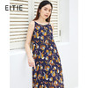 EITIE爱特爱商场同款夏季新款时尚优雅度假风圆领印花连衣裙5507283 商品缩略图0