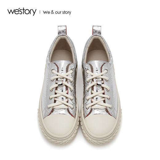westory休闲百搭女鞋2020春新款系带女鞋W29CM70691 商品图3