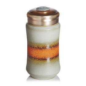 【活瓷陶器】中微笑随身杯390ml