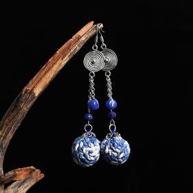 碧云天手工蜡染耳环 |  匠心设计 | 现货 