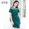 EITIE爱特爱女装夏季无袖绑带修身显瘦薄纱蕾丝钩花连衣裙5707467 商品缩略图0