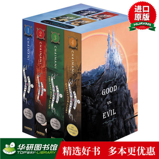 善与恶的学院4本盒装 英文原版小说The School for Good and Evil 商品图0