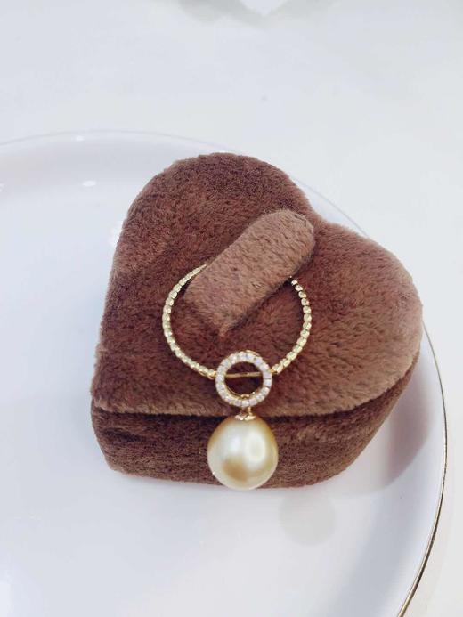 5F  灏润珠宝 海水金珠吊坠戒指两用款 商品图0