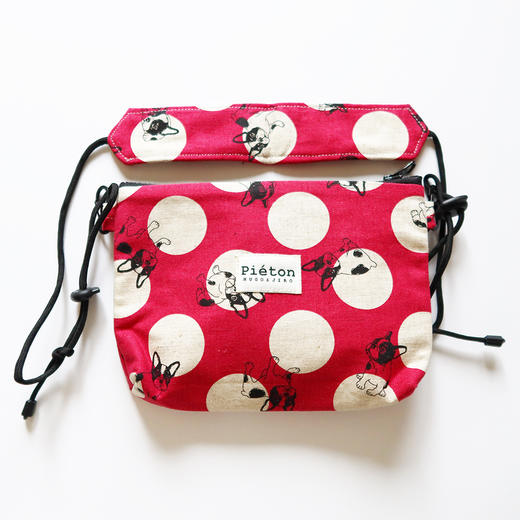 HUJI祤集pieton斜挎包插画波点手绘小动物 商品图0