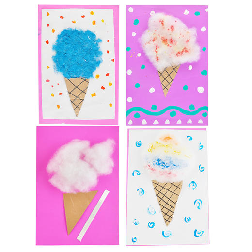 冰淇淋的艺术 幼儿园儿童手工美术材料粘贴画区角装饰贴画diy制作 商品图3