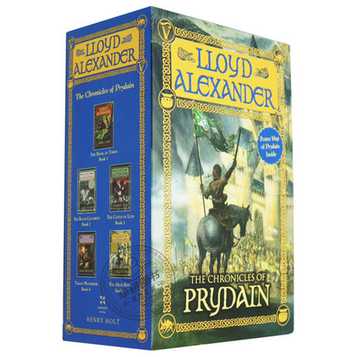 奇幻岛英雄系列全5册套装 英文原版小说 The Chronicles of Prydain纽伯瑞奖 至高王 黑神锅 劳埃德亚历山大 英文版课外阅读书 商品图1