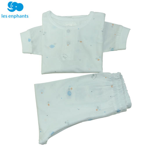 丽婴房-内衣类（春）C9两粒扣套装 天丝星空小象 商品图1