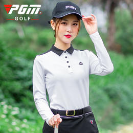 PGM 春夏新品 高尔夫服装 女士长袖T恤 运动golf衣服 功能面料