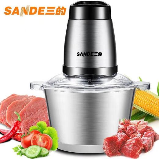 家用绞肉机 电动两升不锈钢小型绞馅打肉碎肉机 商品图0