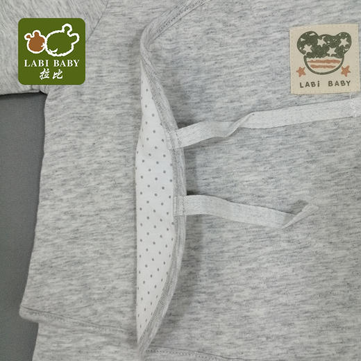 拉比-童衣类（秋）C9家居柔棉斜衿服套装玫瑰红 商品图2