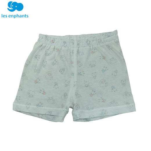 丽婴房-内衣类（夏）C9一粒扣短袖套装 超薄提条小象和 商品图2