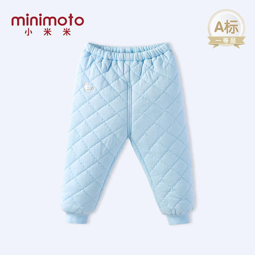 小米米内衣秋冬加厚保暖舒适绗缝夹棉家居长裤两用裤 商品图0