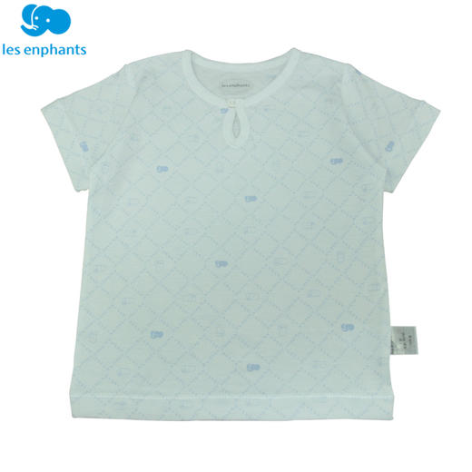 丽婴房-内衣类（夏）C9一粒扣短袖套装 左右捻抗菌经典 商品图1