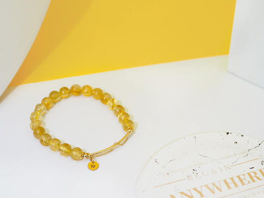 【流光】天然黄水晶手链 小众原创设计 商品图3