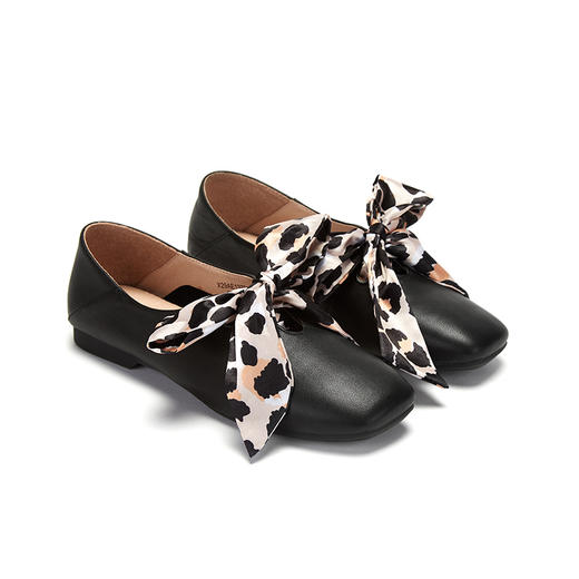 西村名物浅口蝴蝶结波点牛筋底平底鞋X29AE13791 商品图1