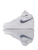 耐克Nike Air Force 1 '07 LV8 原模具开发打造 采用硬质头层牛皮革 内置全掌air sole气垫 耐克空军低帮经典百搭休闲运动板鞋 皮革白灰黑重影钩 商品缩略图0