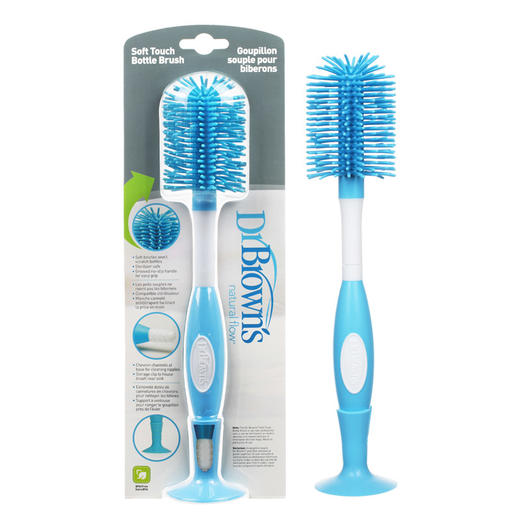 布朗博士Dr Brown's奶瓶刷奶嘴清洗刷套装导管刷 海绵吸盘软触感奶瓶清洗液360ml宝宝奶瓶果蔬清洁剂婴儿奶瓶清洗液 商品图3