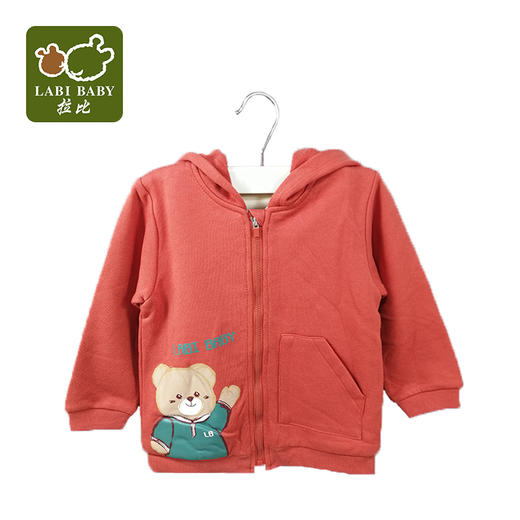 拉比-童衣类（秋）C9连帽外套军绿 商品图0