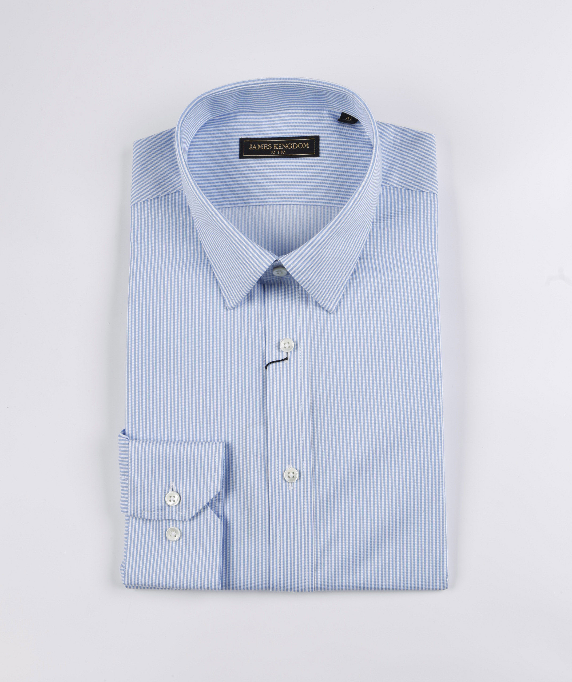 Jameskingdom男士商务免烫条纹衬衫BA1A9G313