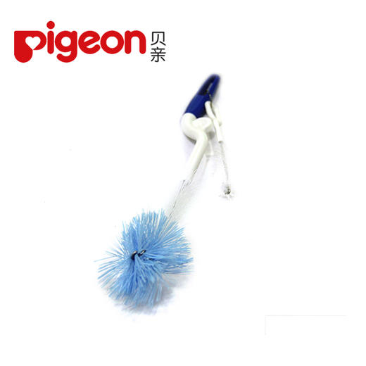 贝亲奶瓶奶嘴尼龙刷360度旋转 玻璃奶瓶专用清洁刷子PIG- EA11 商品图6