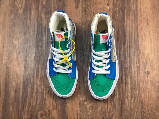 Vans SK8-Hi联名限量版男女青玉满怀系列 硫化真标一比一 官方货号：VNOA4OE5NTV   尺码：35--44 工艺：硫化1:1（重量1:1、真标、原钢印、材质标、鞋型标、合格证） 商品图4