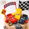 3293【汽车款式随机】 “汽车总动员·麦昆赛道”棕色底蛋糕（送小朋友 小男孩 周岁） 商品缩略图3