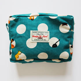 HUGOJIRO化妆包插画波点小动物