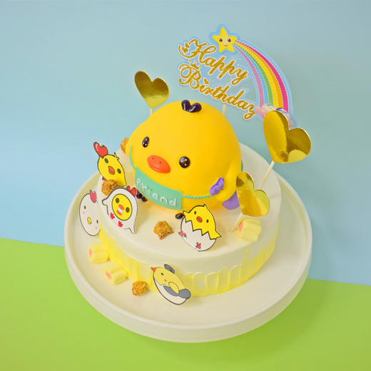小黄鸡-鲜果奶油蛋糕 商品图1