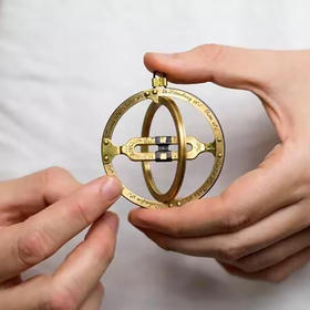 【预售预计11底 发货】环式日晷 奥地利16世纪古法计时全球通用 创意装饰礼物 黄铜吊坠