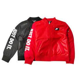 耐克-童衣类（冬）C9大童短款棉服正黑色／纯白色