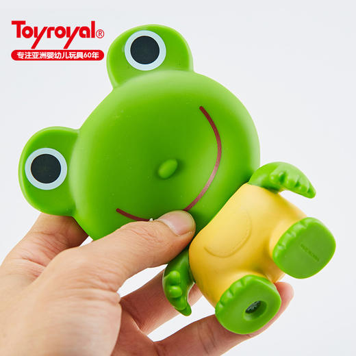 Toyroyal日本皇室捏捏叫玩具软胶卡通婴儿洗澡戏水发声 商品图3