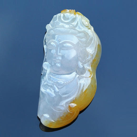 派瑞翡翠 翡翠观音 冰糯种 黄翡 商品图1