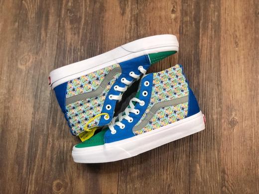 Vans SK8-Hi联名限量版男女青玉满怀系列 硫化真标一比一 官方货号：VNOA4OE5NTV   尺码：35--44 工艺：硫化1:1（重量1:1、真标、原钢印、材质标、鞋型标、合格证） 商品图1