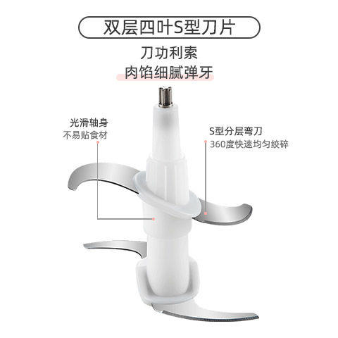 家用绞肉机 电动两升不锈钢小型绞馅打肉碎肉机 商品图2