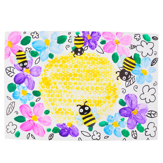 树上的蜂巢幼儿园儿童手工美术创意材包艺术大师幼儿认识美术教材 商品图3