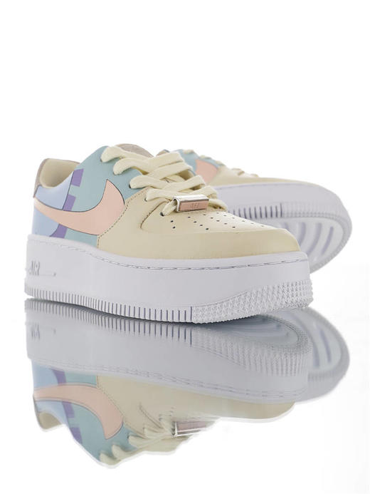 耐克Nike WMNS Air Force 1 Sage Low LX  空军一号女神板鞋拼接胭脂粉紫玉兰银拼接米白浅棕玉宝蓝拼接米白紫粉绿黄拼接米白浅黄兰红紫拼接米白浅粉黑蓝红拼接卡其浅兰紫粉 商品图10