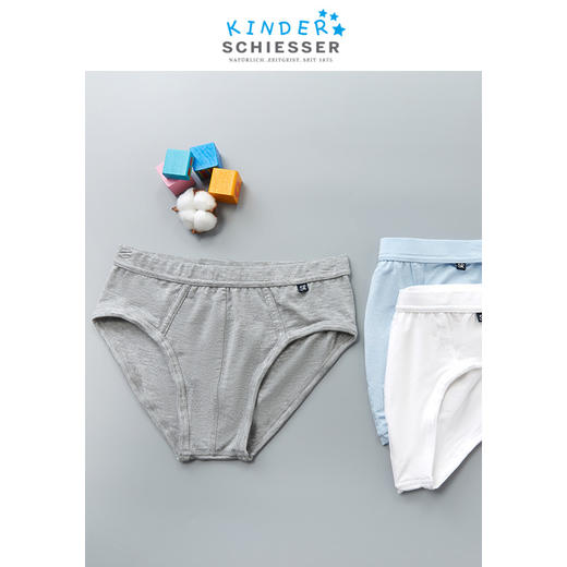 【莫代尔2条装三角】【颜色随机2条装 】SCHIESSER  舒雅童装内裤三角莫代尔男童37/5194S  2件装基础颜色 商品图1