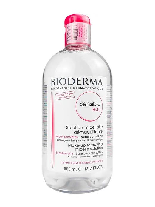 贝德玛/Bioderma 粉水卸妆水液舒妍多效洁肤液 500ml效期27年1月 商品图1