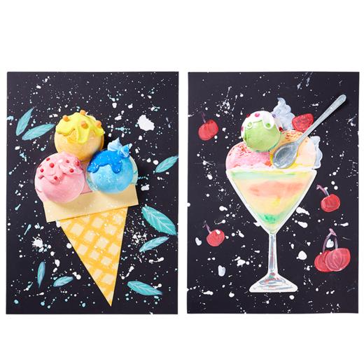 美可美味的冰淇淋创意美术材料包手工diy制作幼儿园儿童涂色 商品图4