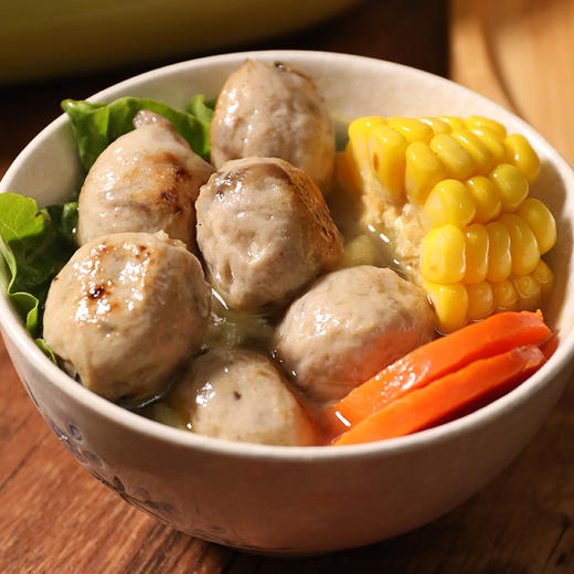 2袋素香菇贡丸 超爱吃的素肉丸子【冷冻素食】 200克 商品图3