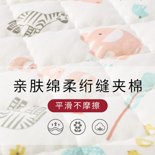 小米米内衣秋冬加厚保暖舒适绗缝夹棉家居长裤两用裤 商品图2