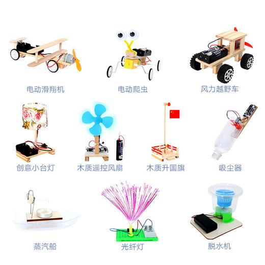 【10个实验项目 一秒抓住孩子吸引力】小学生物理实验 科学小制作科技diy套装 商品图4