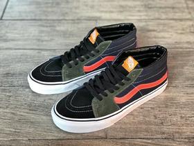 Vans SK8-Mid撞色拼接鸳鸯彩色秋季中帮男女板鞋 VN0A3WM3TGN/TBZ 型号;AS28  工艺：硫化1:1（重量1:1、真标、原钢印、材质标、鞋型标、合格证）