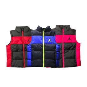 JORDAN耐克 AJ童装秋冬款男女儿童保暖棉马甲背心93317VE464/93327VE464